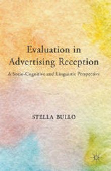 Evaluation in Advertising Reception: A Socio-Cognitive and Linguistic Perspective