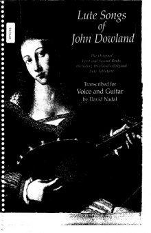 Lute Songs of John Dowland - Transcribed for Voice and Guitar 