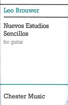 Nuevos estudios sencillos for guitar (Guitar Scores)
