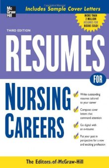 Resumes for Nursing Careers (Professional Resumes Series)