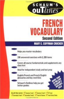 Schaum's outline of French vocabulary