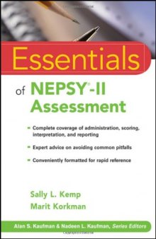 Essentials of NEPSY-II Assessment (Essentials of Psychological Assessment)
