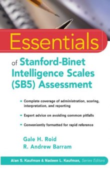 Essentials of Stanford-Binet Intelligence Scales (SB5) Assessment (Essentials of Psychological Assessment)