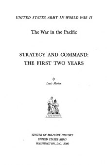 Strategy and command : the first two years
