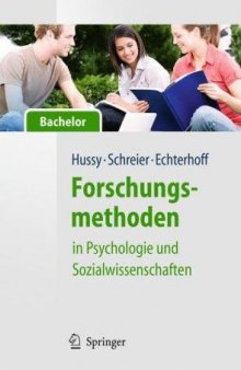 Forschungsmethoden in Psychologie und Sozialwissenschaften - für Bachelor (German Edition)