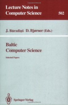 Baltic Computer Science: Selected Papers