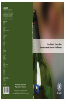 Handbook for action to reduce alcohol-related harm