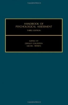 Handbook of Psychological Assessment  3rd ed (1999)