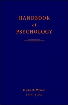 Handbook of psychology. Developmental psychology