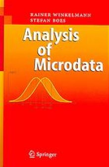 Analysis of microdata : with 38 figures and 41 tables