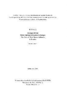 Ideology-Driven Public Opinion Formation in Europe: The Case of Third Sector Attitudes in Sweden