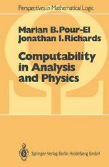 Computability in Analysis and Physics