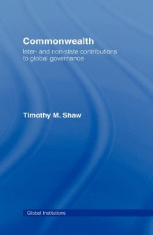 Commonwealth: Inter- and Non-state Contributions to Global Governance (Routledge Global Institutions)