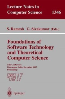 Foundations of Software Technology and Theoretical Computer Science: 17th Conference Kharagpur, India, December 18–20, 1997 Proceedings