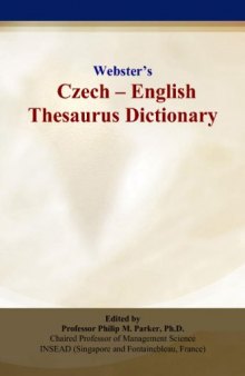 Websters Czech - English Thesaurus Dictionary
