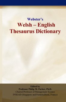 Websters Welsh - English Thesaurus Dictionary