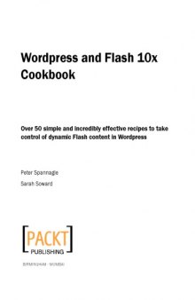 WordPress and Flash 10x cookbook