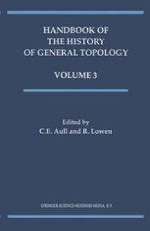 Handbook of the History of General Topology