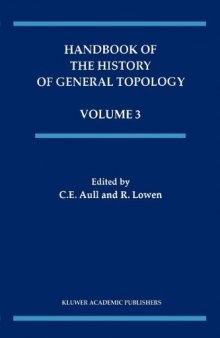 Handbook of the History of General Topology