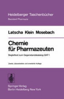Chemie für Pharmazeuten: Begleittext zum Gegenstandskatalog GKP 1