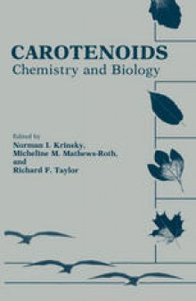 Carotenoids: Chemistry and Biology