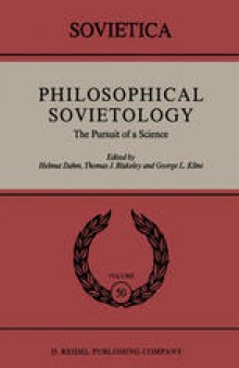 Philosophical Sovietology: The Pursuit of a Science