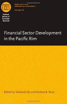 Financial Sector Development in the Pacific Rim (National Bureau of Economic Research-East Asia Seminar on Economics, Vol 18)