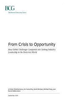 From Crisis to Opportunity: How Global Challenger Companies Are Seeking Industry Leadership in the Postcrisis World