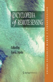 Encyclopedia of Remote Sensing