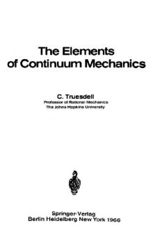 The elements of continuum mechanics