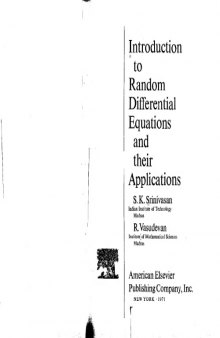 Introduction to random differential equations and their applications (Modern analytic and computational methods in science and mathematics)