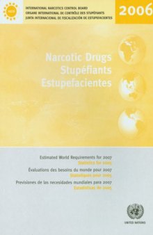 Narcotic Drugs Stupefiants Estupefacientes: Estimated World Requirements for 2007 Evaluations des besoins du monde pour 2007 Previsiones de las necesidades mundiales para 2007