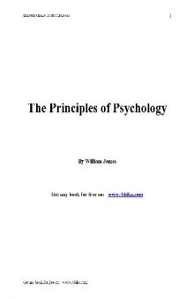 Principles of Psychology