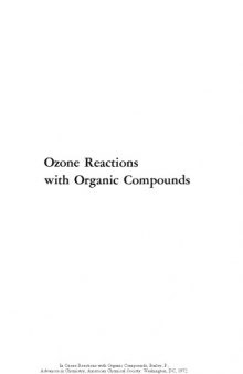 Ozone Reactions with Organic Compounds