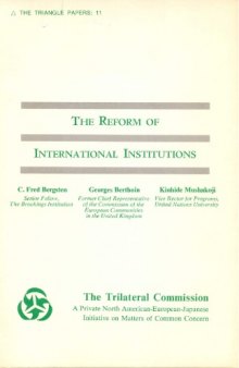 The Reform of International Institutions