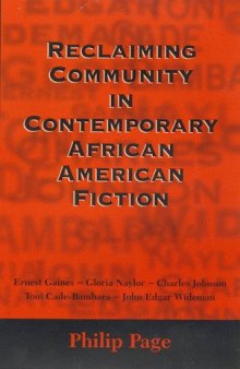 Reclaiming community in contemporary African-American fiction