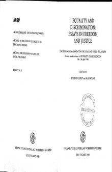Equality and Discrimination. Essays in Freedom and Justice