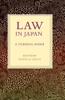 Law in Japan: A Turning Point (Asian Law)  