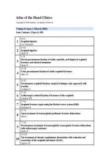 Scaphoid injuries, An Issue of Atlas of the Hand Clinics  (The Clinics: Orthopedics)