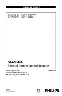 SAA3049A Infrared remote control decoder(Схемы электронных устройств)