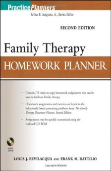 Family Therapy Homework Planner, Second Edition