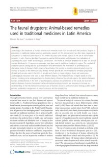 The faunal drugstore: Animal-based remedies used in traditional medicines in Latin America
