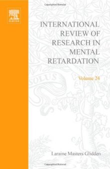 International Review of Research in Mental Retardation, Vol. 24