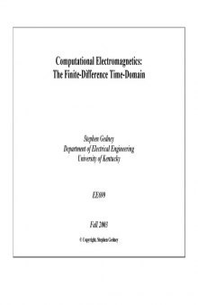 Computational Electrodynamics: The Finite-Difference Time-Domain Method