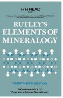 Rutley’s Elements of Mineralogy