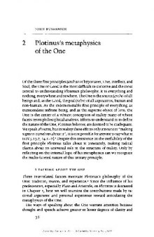 The Cambridge Companion to Plotinus 2 Plotinus's metaphysics of the One