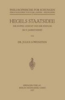 Hegels Staatsidee