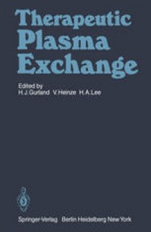 Therapeutic Plasma Exchange