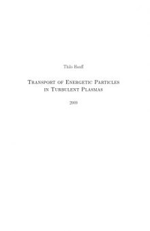 Transport of energetic particles in turbulent plasmas