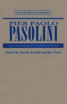 Pier Paolo Pasolini: Contemporary Perspectives